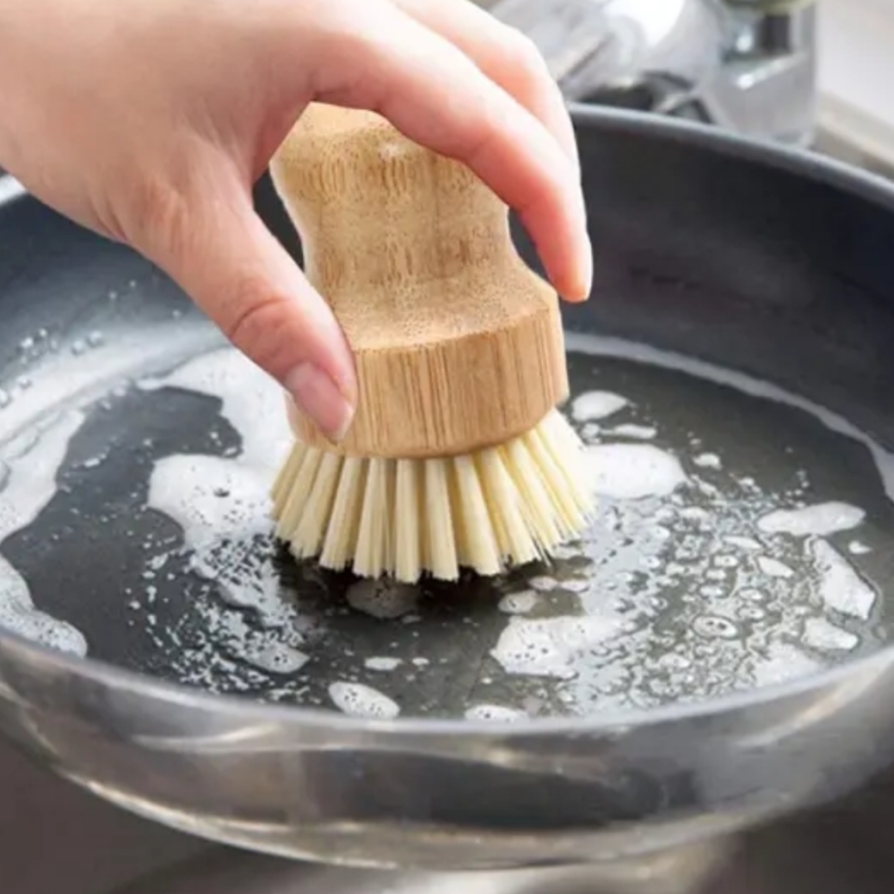 100% All Natural Bamboo Dish Brush SET - Picture 6 of 13